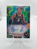 2023-24 Bowman University Best Tyrin Lawrence Teal Geometric Refractor Auto 1/15