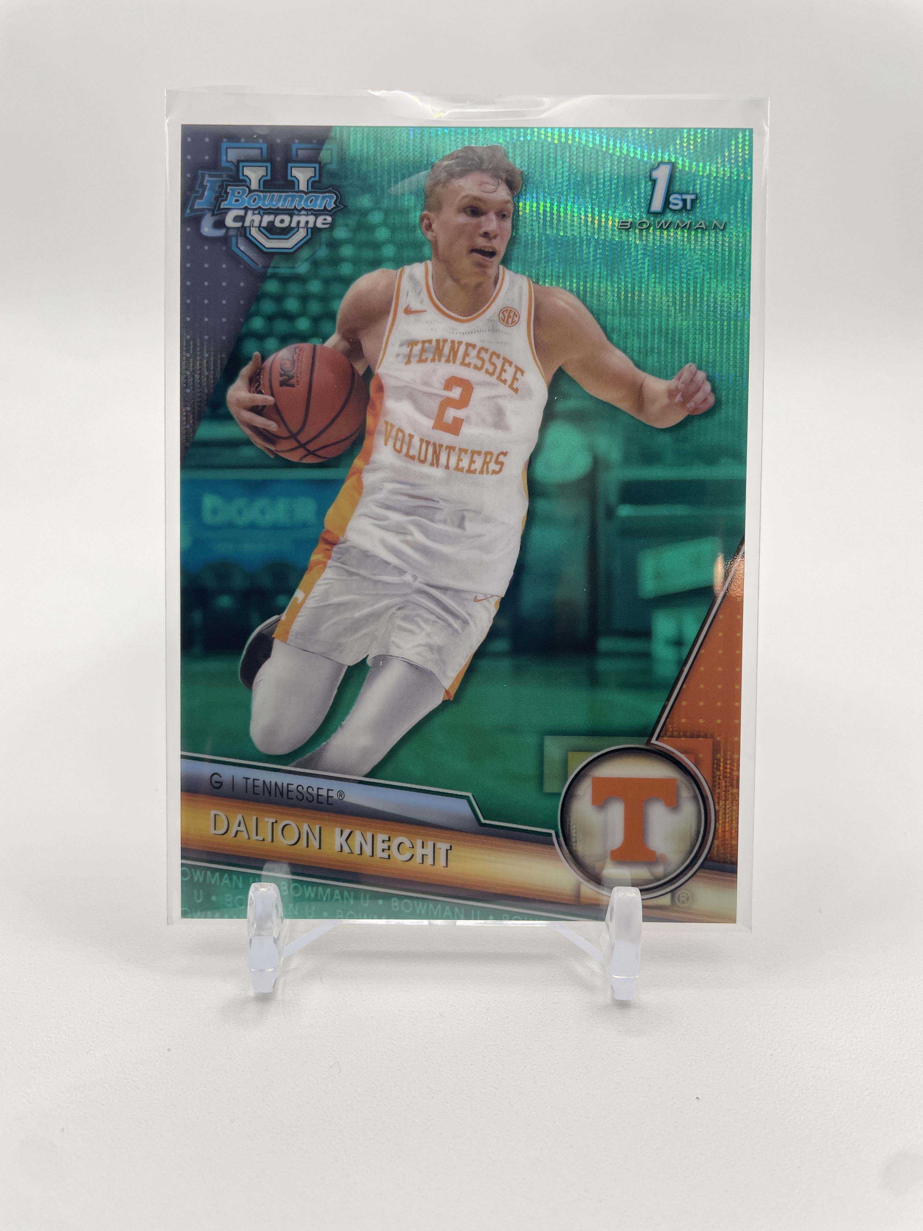 2023-24 Bowman University Chrome Dalton Knecht Aqua Refractor Rookie /299