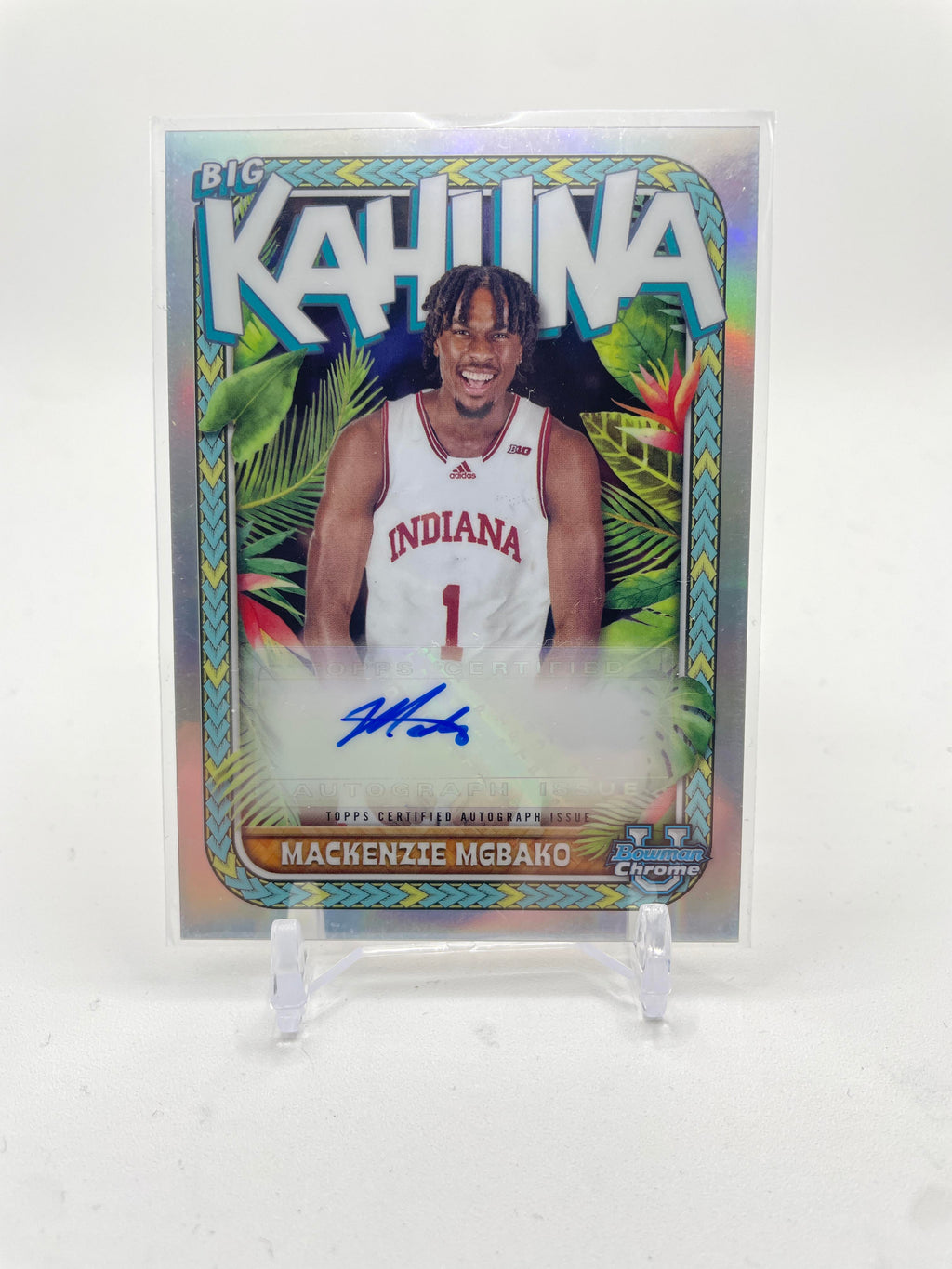 2023-24 Bowman University Chrome Mackenzie Mgbako Big Kahuna Refractor Auto /150