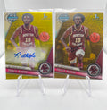 2023-24 Bowman University Chrome Prince Aligbe Yellow Refractor Auto /75 + Gold