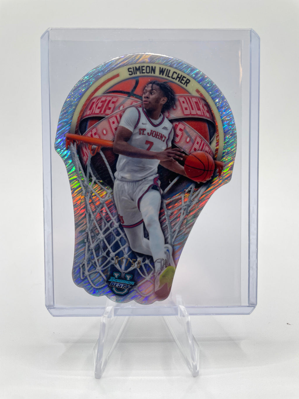 2023-24 Bowman University Chrome Simeon Wilcher Orange /25 Gold /50 Set (x8)