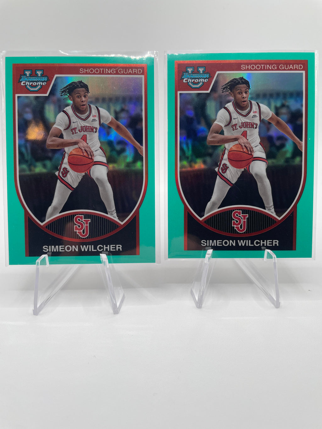 2023-24 Bowman University Chrome Simeon Wilcher Orange /25 Gold /50 Set (x8)