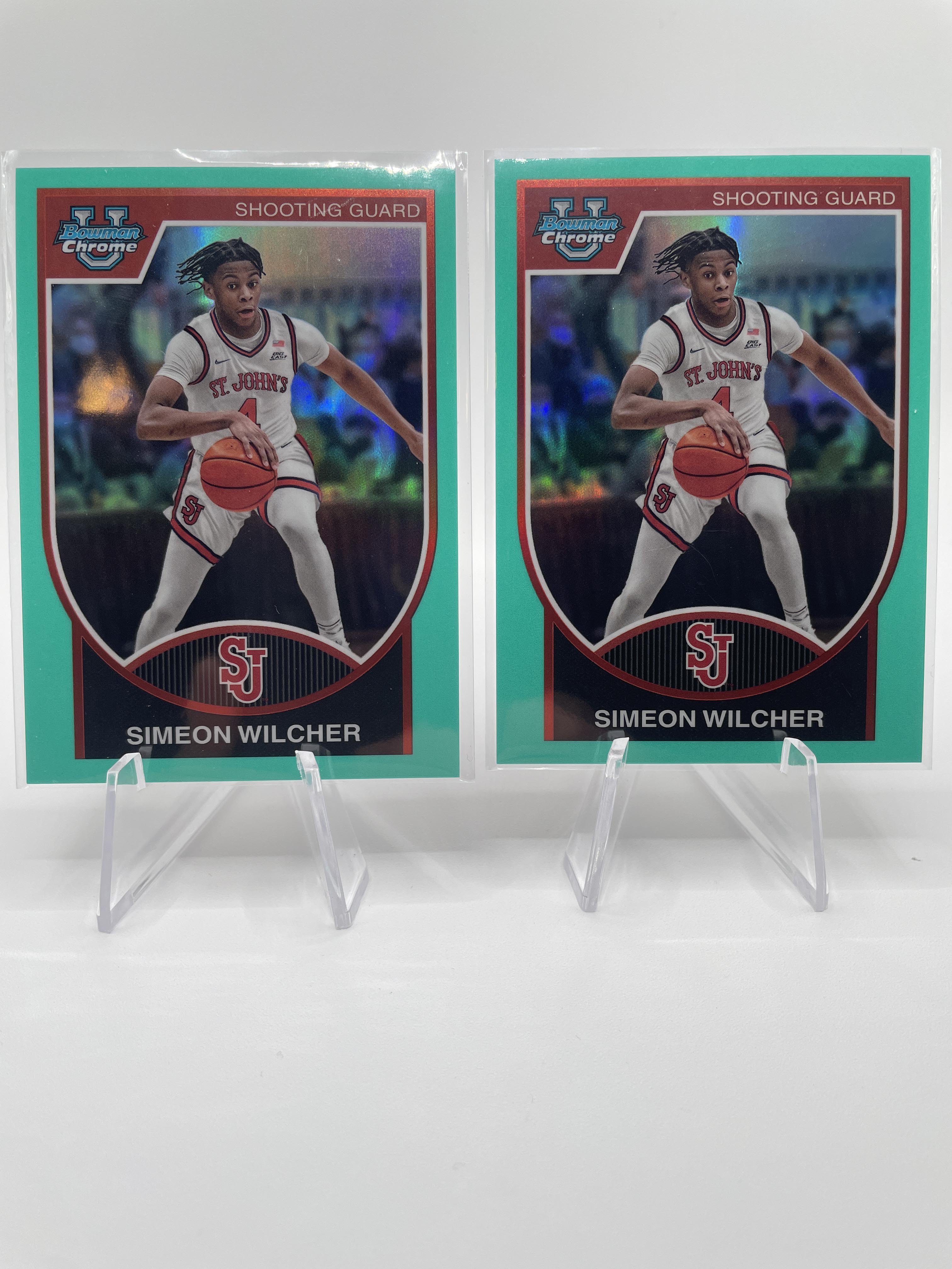 2023-24 Bowman University Chrome Simeon Wilcher Orange /25 Gold /50 Set (x8)