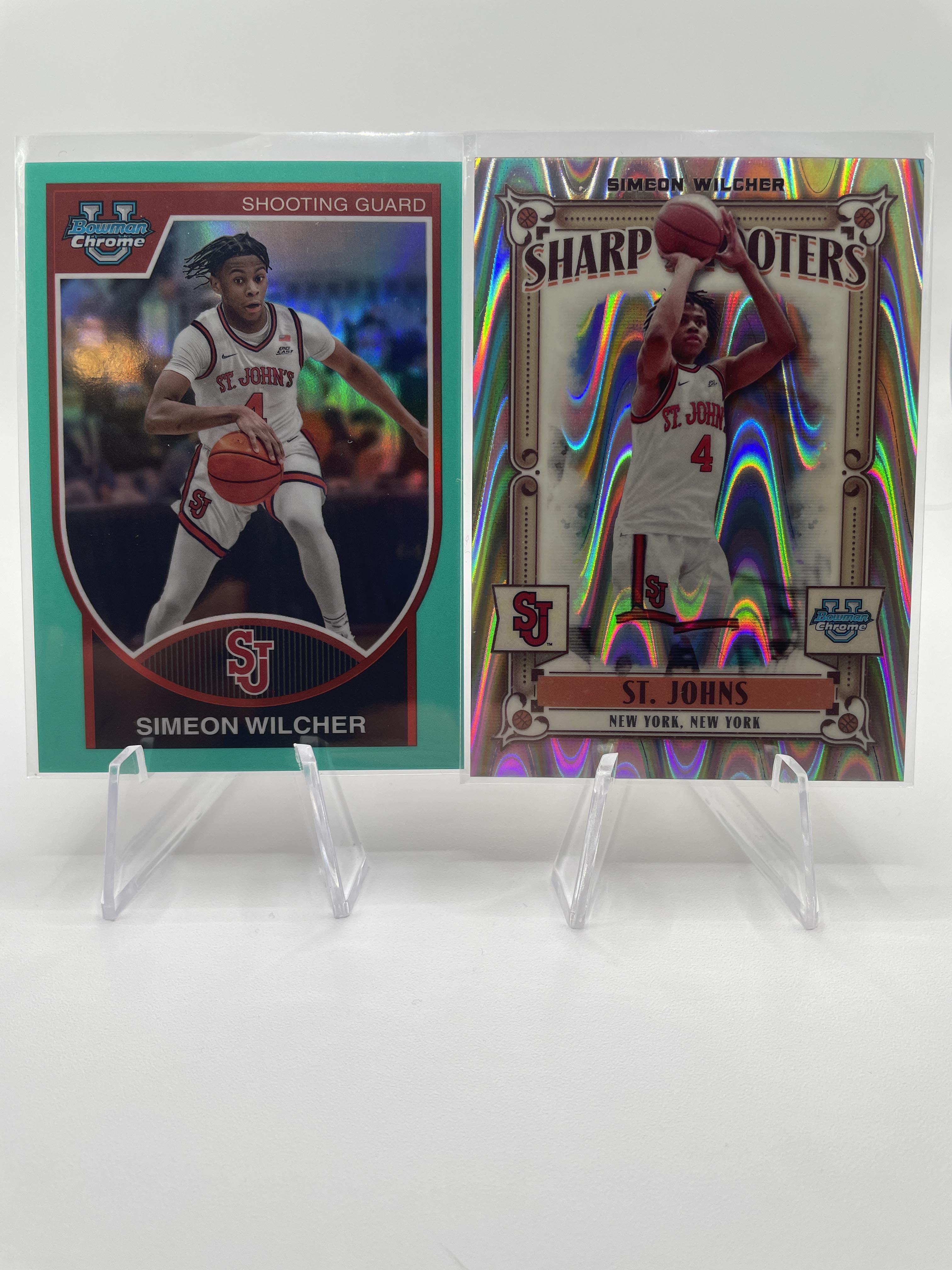 2023-24 Bowman University Chrome Simeon Wilcher Orange /25 Gold /50 Set (x8)