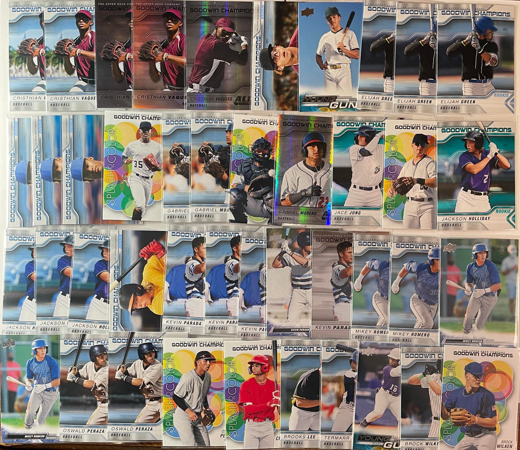 2023-24 Goodwin Champions Jackson Holliday Druw Jones Brooks Lee RC SP Set (x43)
