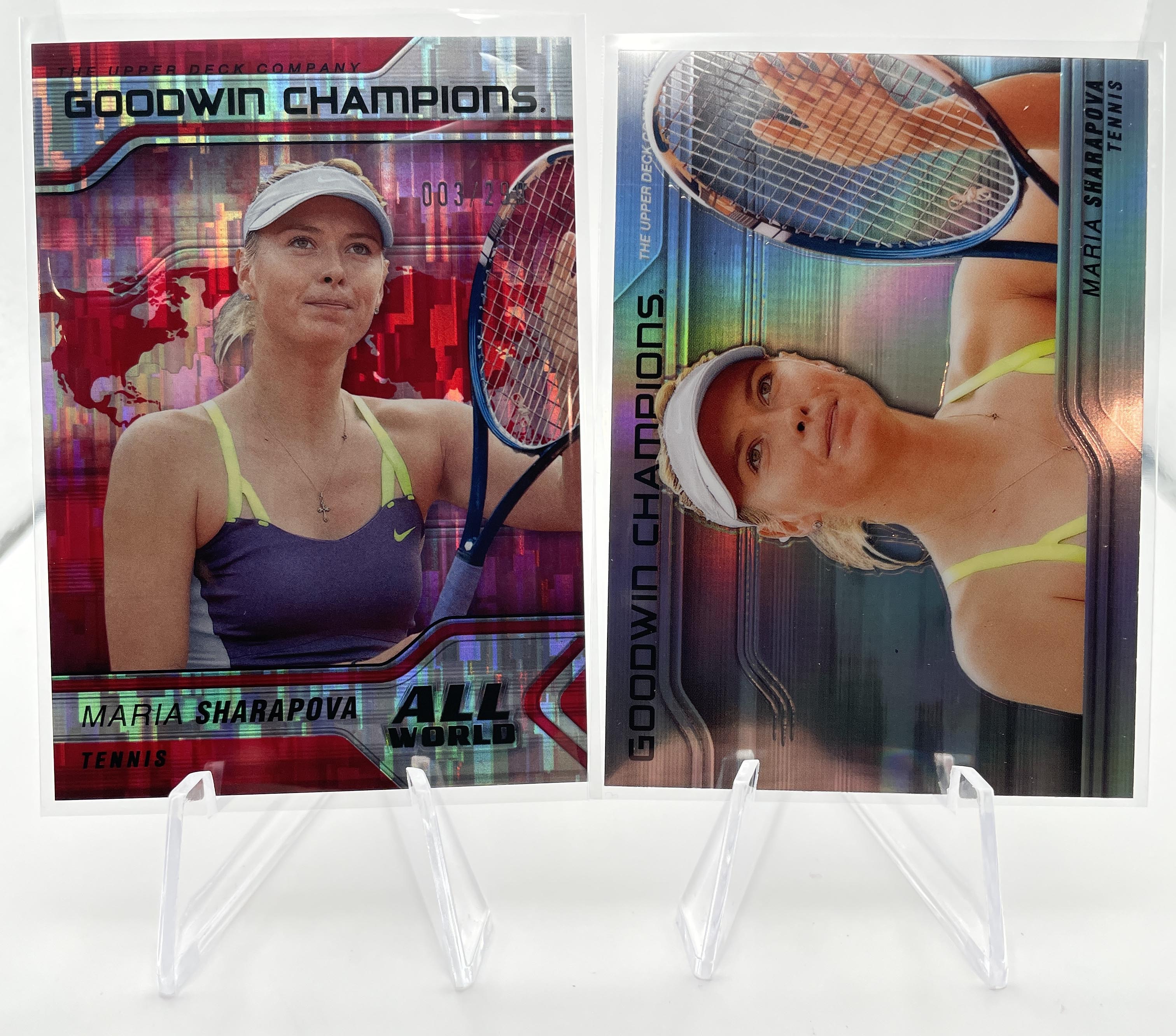 2023-24 Goodwin Champions Maria Sharapova All World Red /299 Tennis SP Set (x8)