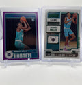 2023-24 NBA Hoops Brandon Miller Tribute Purple Rookie SP + Contenders Green SP
