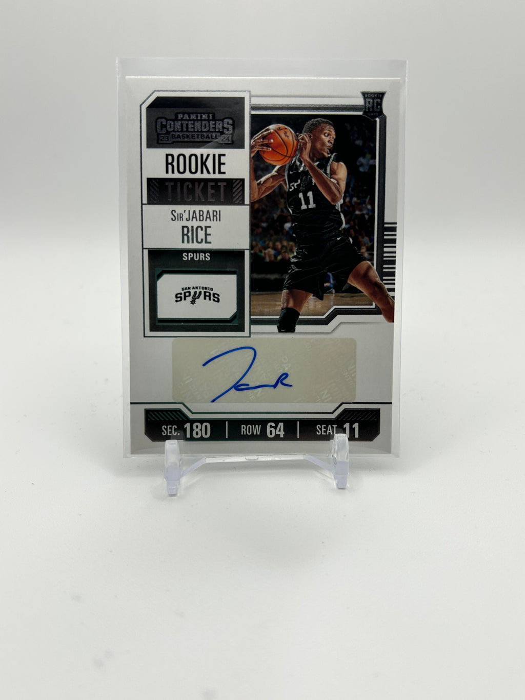 2023-24 Panini Contenders Sir'Jabari Rice Rookie Ticket Auto (Ultimate Tease)