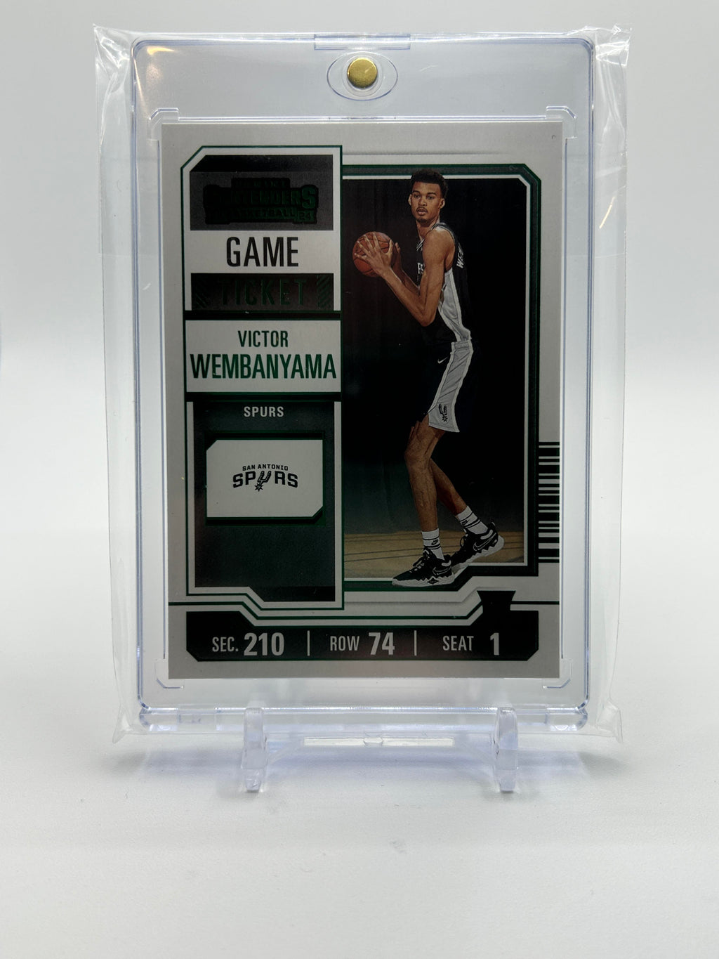 2023-24 Panini Contenders Victor Wembanyama Game Ticket Green SP Rookie