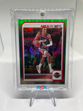 2023-24 Panini NBA Hoops Jabari Smith Jr. Green Foil Prizm /99 #205