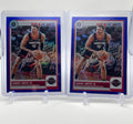 2023-24 Panini NBA Hoops Premium Stock Jabari Smith Jr. Blue Prizm /120 Set (x2)