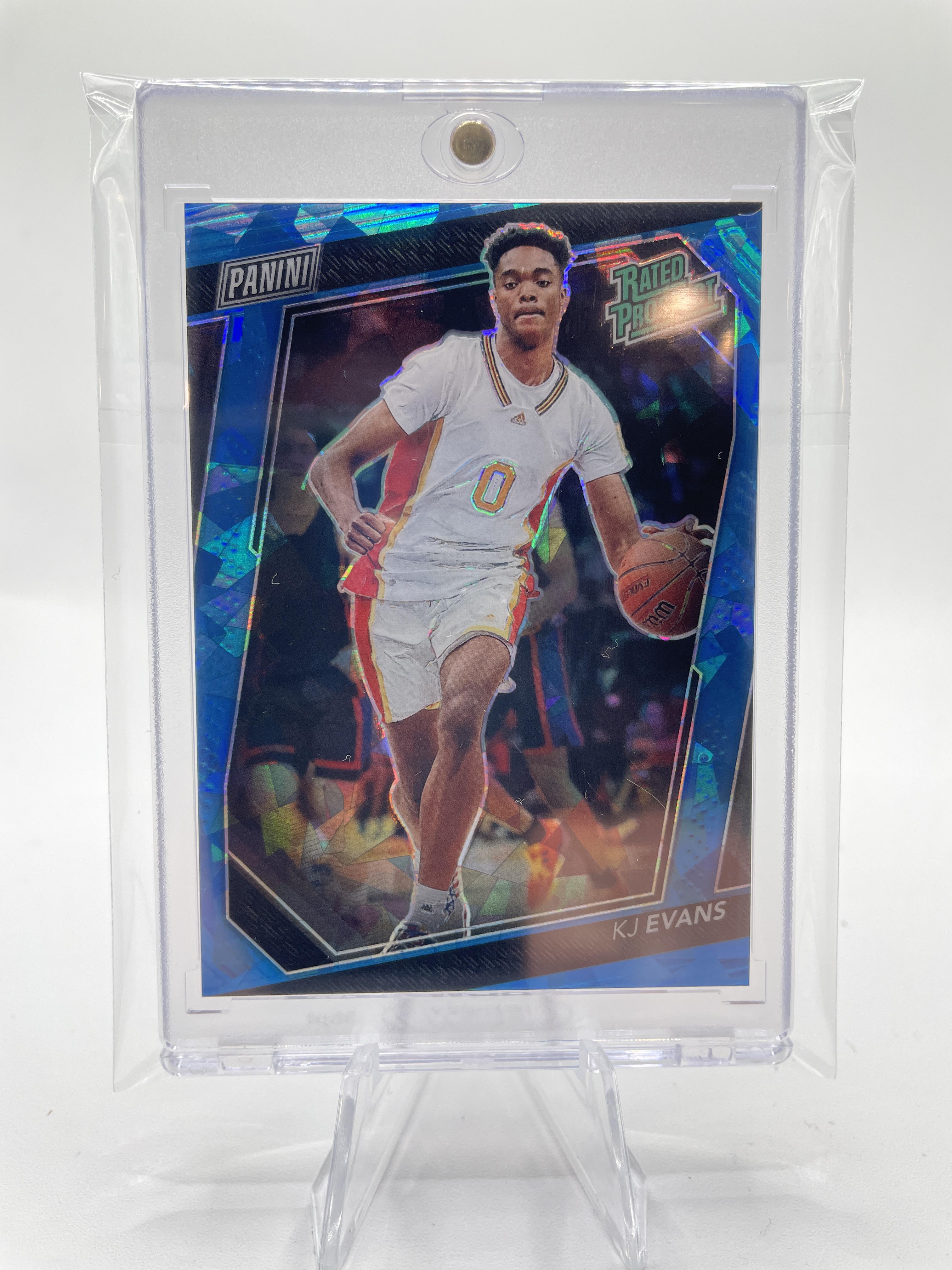 2023-24 Panini National VIP Kwame KJ Evans Blue Ice Prizm Rookie /149