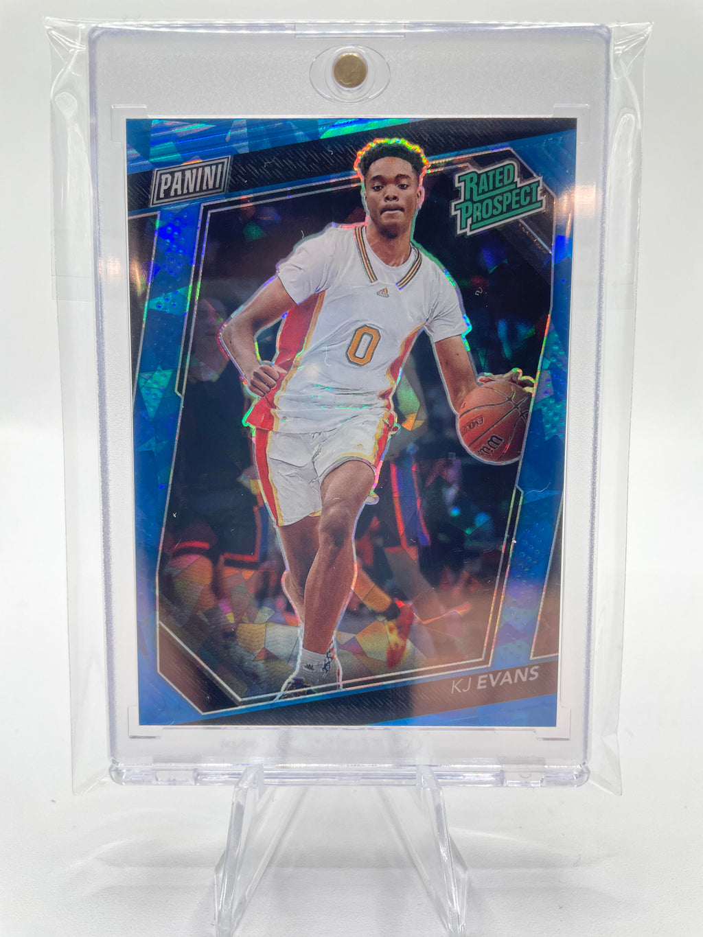 2023-24 Panini National VIP Kwame KJ Evans Blue Ice Prizm Rookie /149
