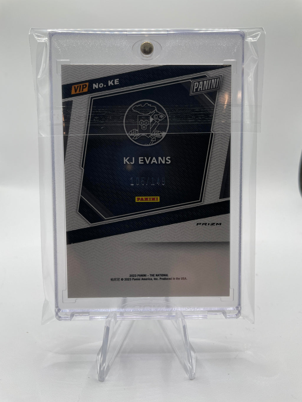 2023-24 Panini National VIP Kwame KJ Evans Blue Ice Prizm Rookie /149