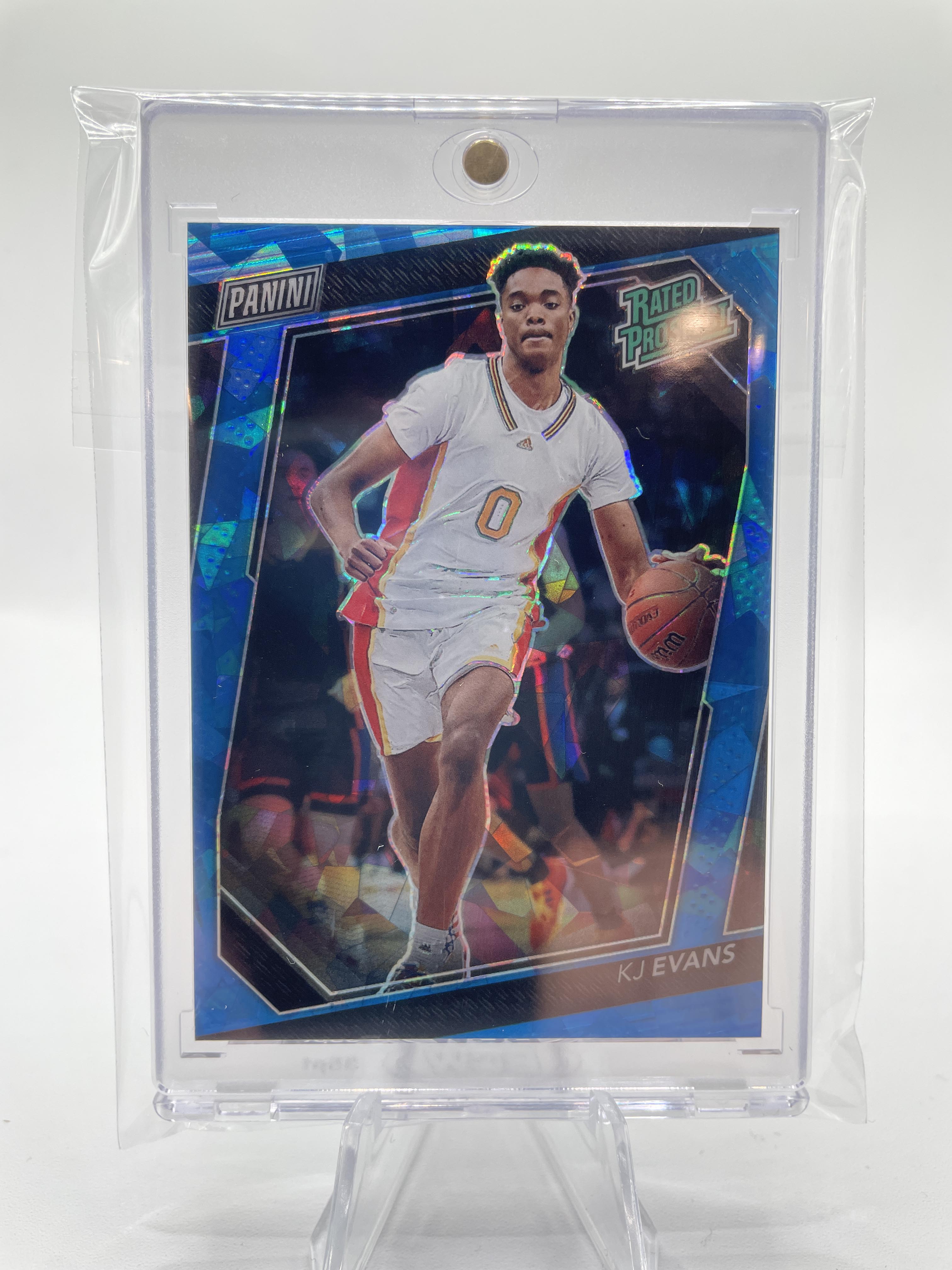 2023-24 Panini National VIP Kwame KJ Evans Blue Ice Prizm Rookie /149