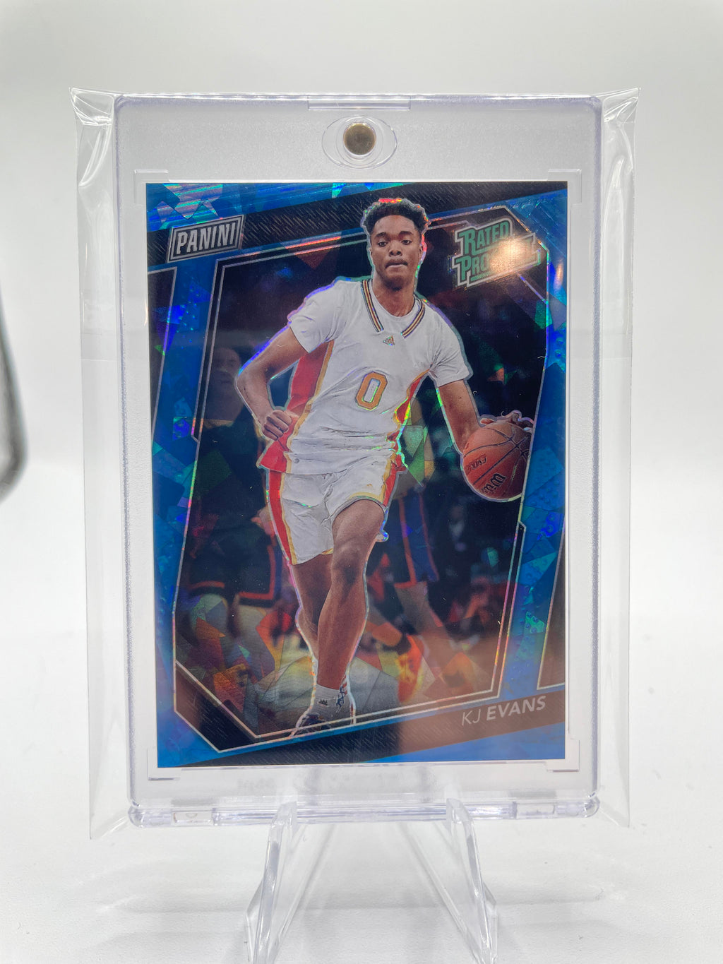 2023-24 Panini National VIP Kwame KJ Evans Blue Ice Prizm Rookie /149