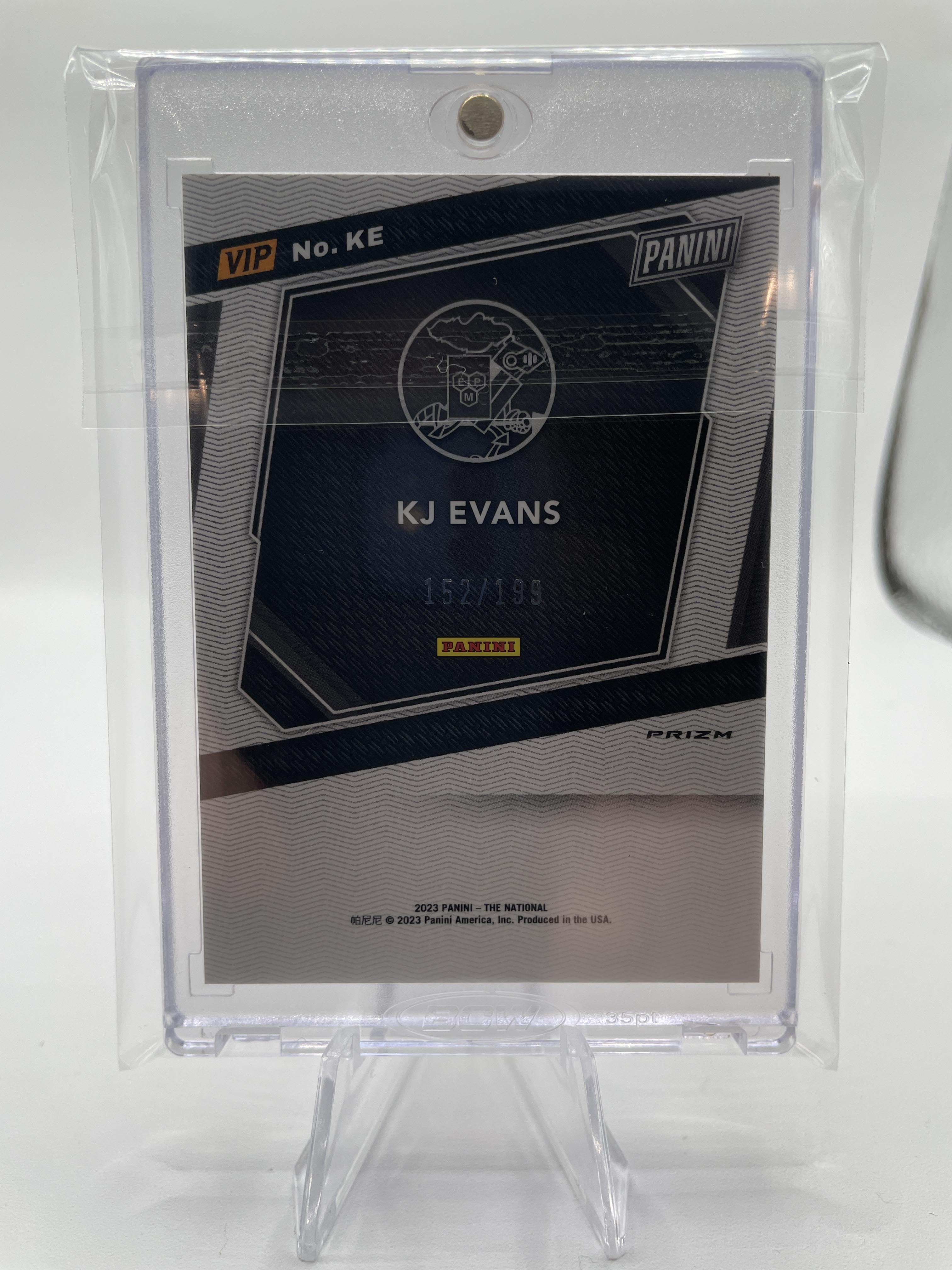 2023-24 Panini National VIP Kwame KJ Evans Rated Prospect Red Ice Prizm /199