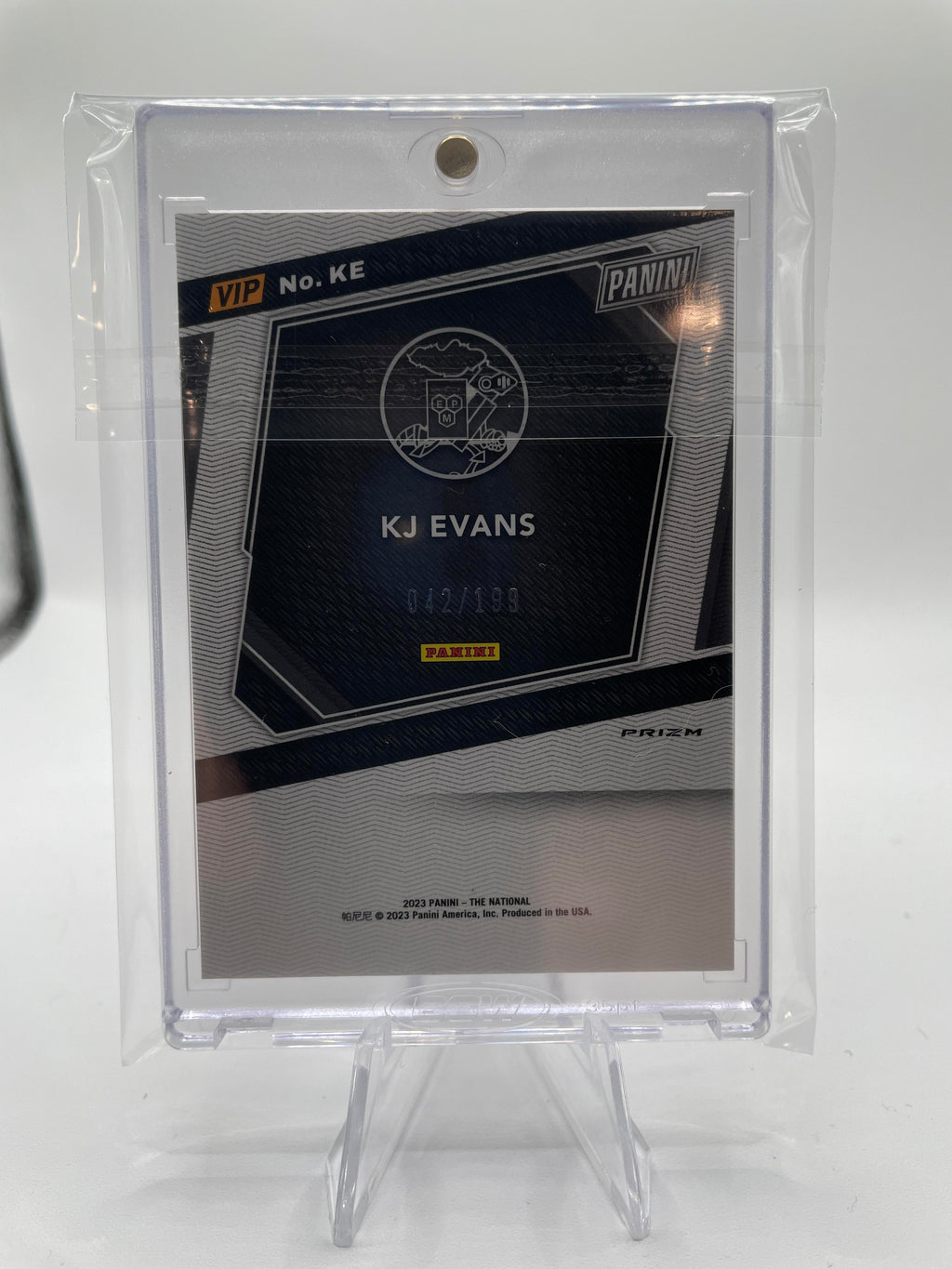 2023-24 Panini National VIP Kwame KJ Evans Rated Prospect Red Ice Prizm /199
