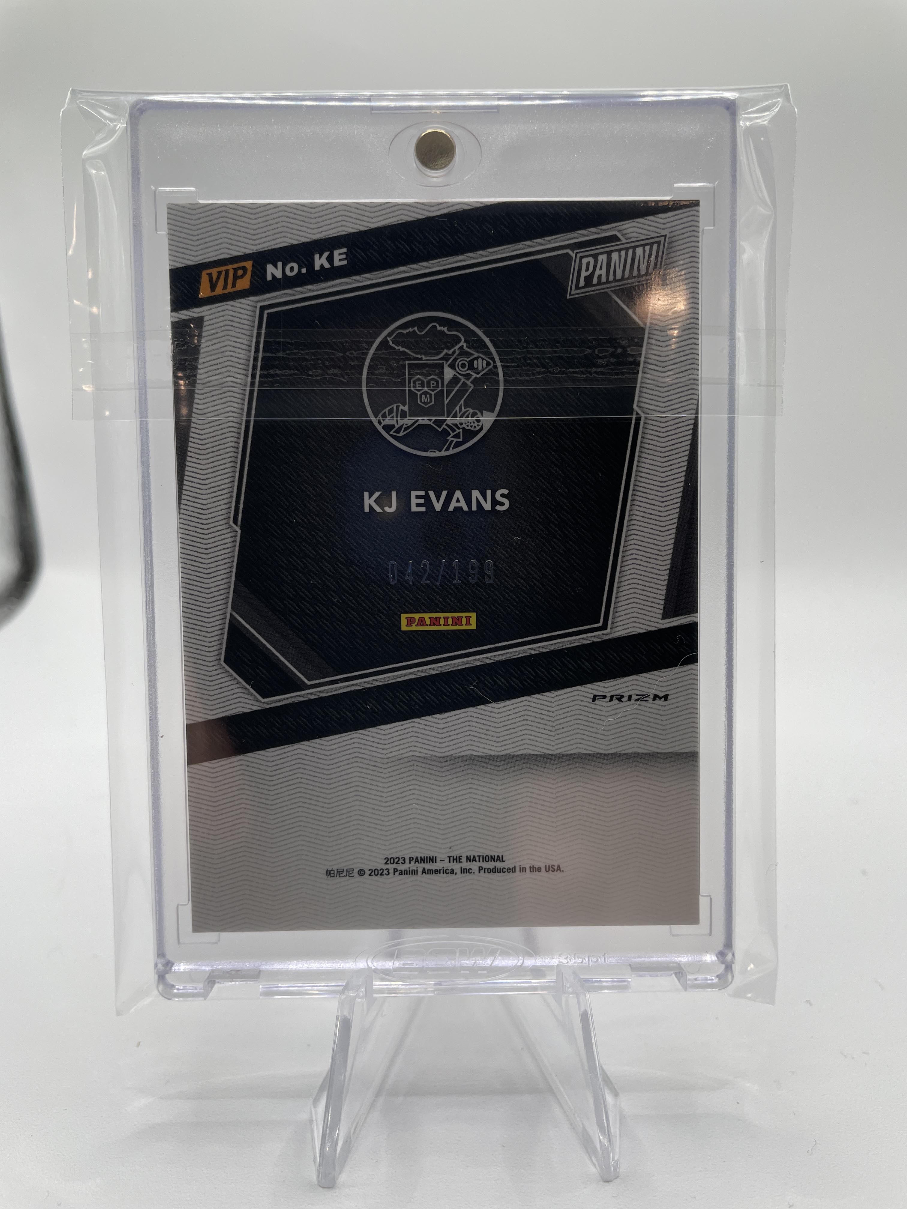 2023-24 Panini National VIP Kwame KJ Evans Rated Prospect Red Ice Prizm /199