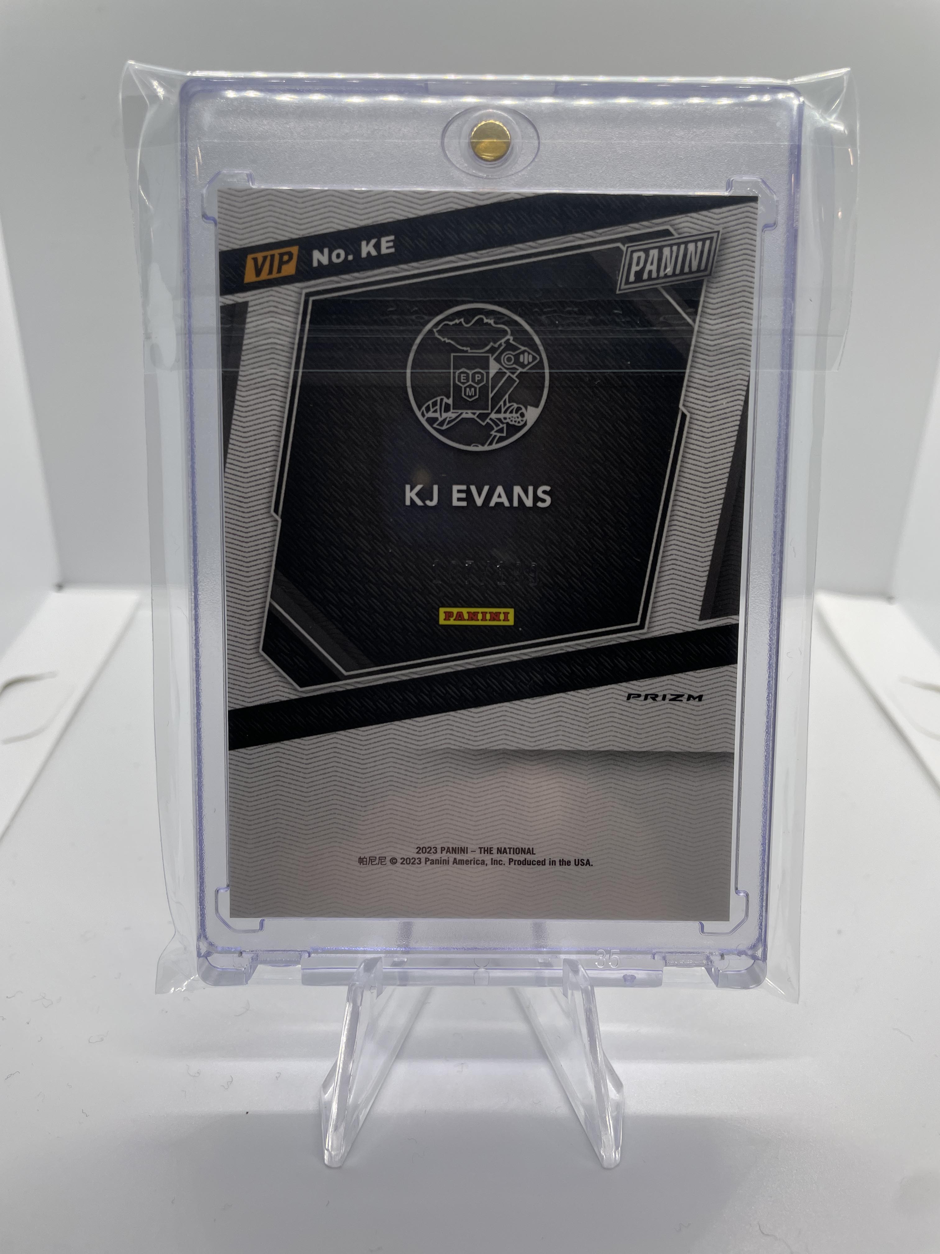 2023-24 Panini National VIP Kwame KJ Evans Rated Prospect Red Ice Prizm /199