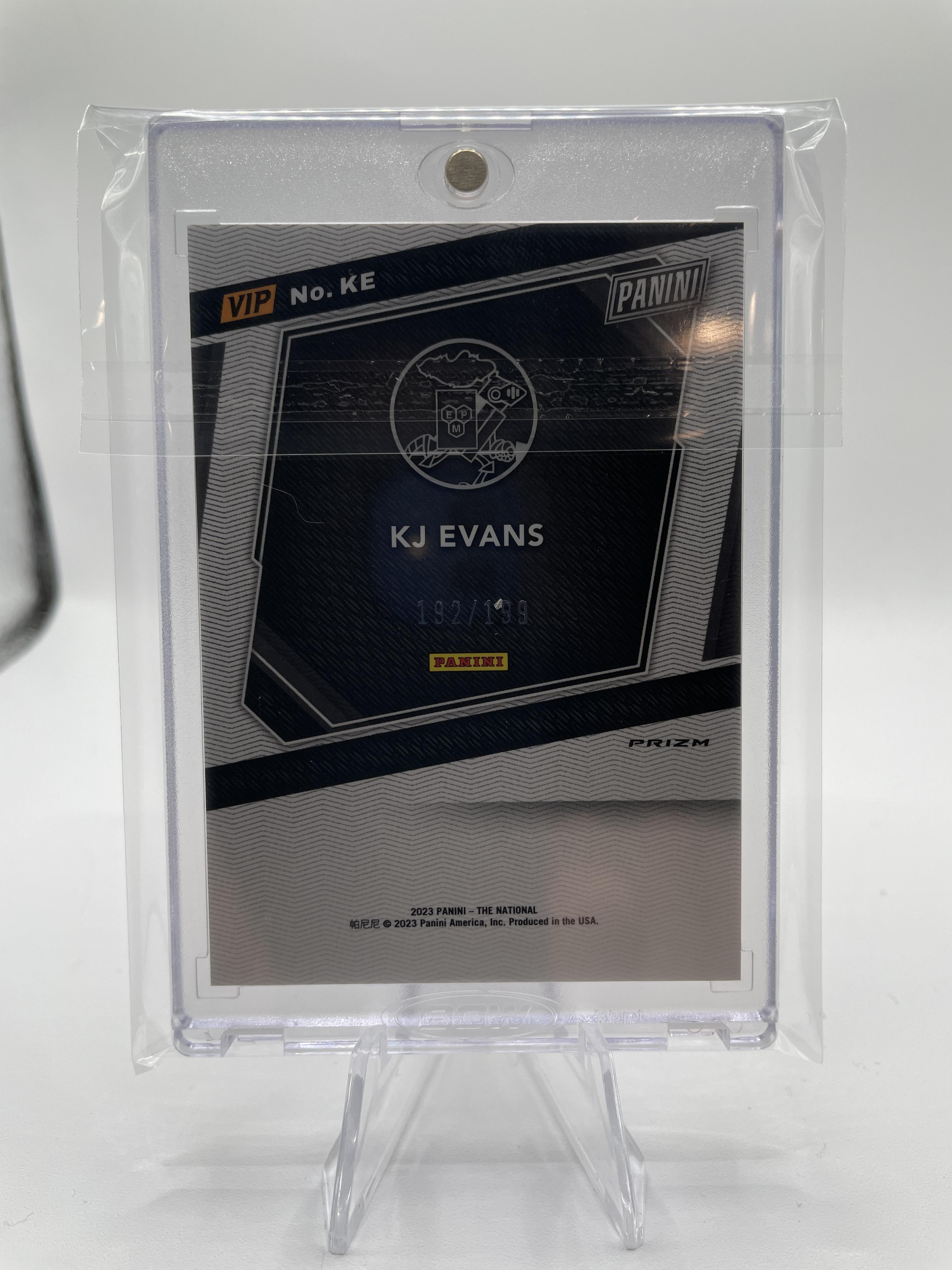 2023-24 Panini National VIP Kwame KJ Evans Rated Prospect Red Ice Prizm /199