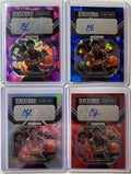 2023-24 Panini Prizm Chris Livingston Purple Ice /99 + Blue /75 + Red Auto /149