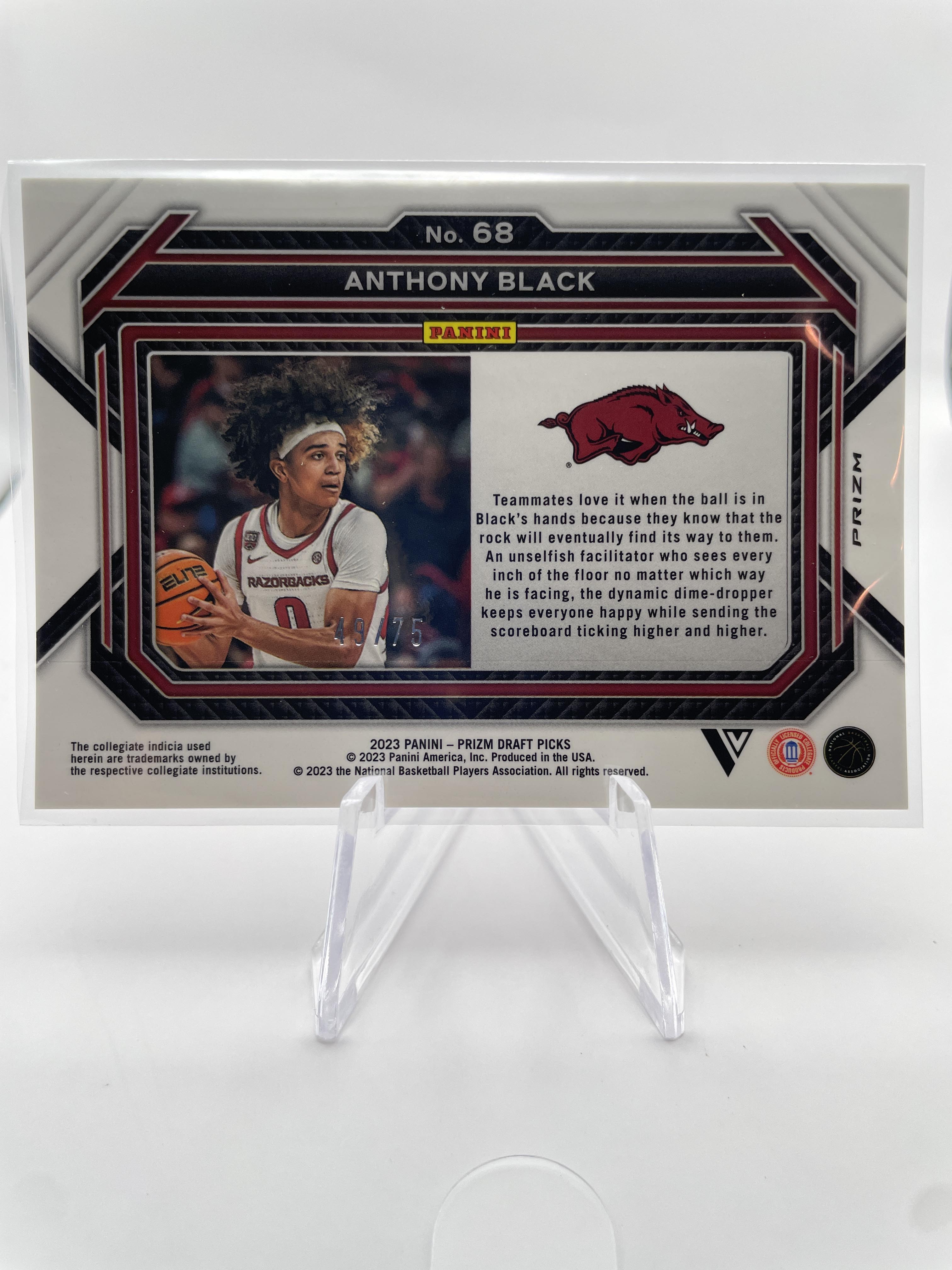 2023-24 Panini Prizm DP Anthony Black Choice Prizm /88 + Purple Var /75 Set (x6)