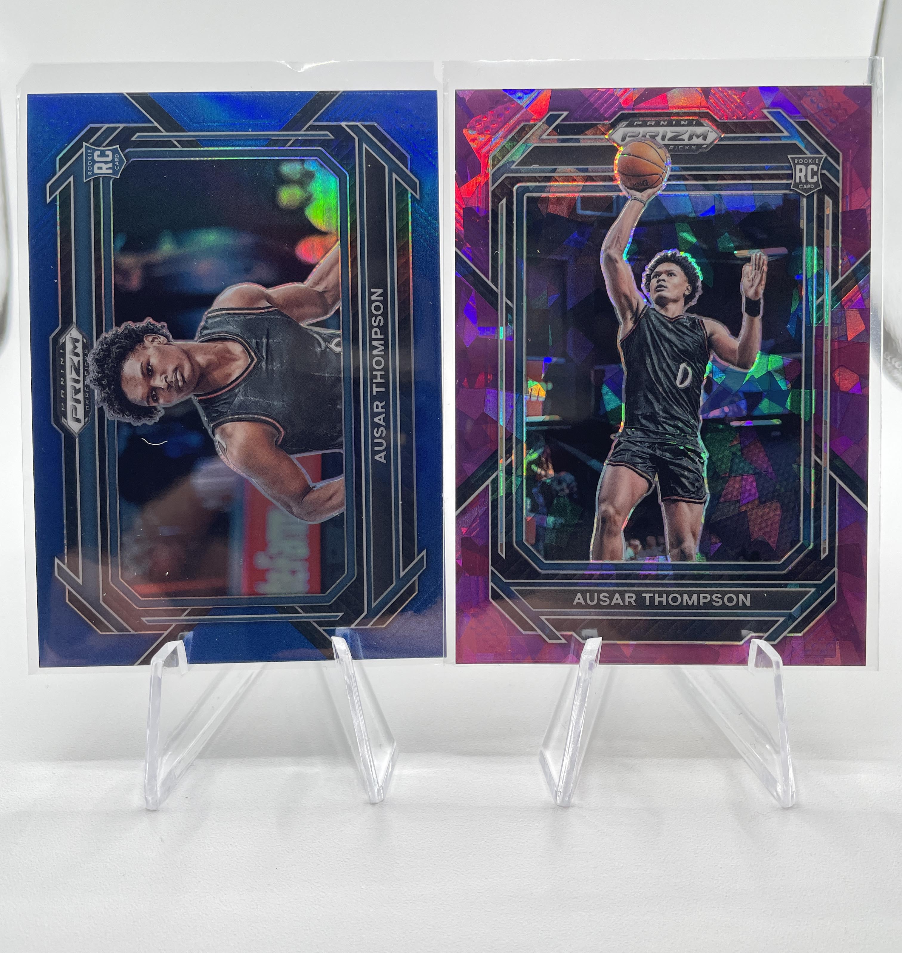 2023-24 Panini Prizm DP Ausar Thompson Blue Prizm Variation Rookie /199 + /149