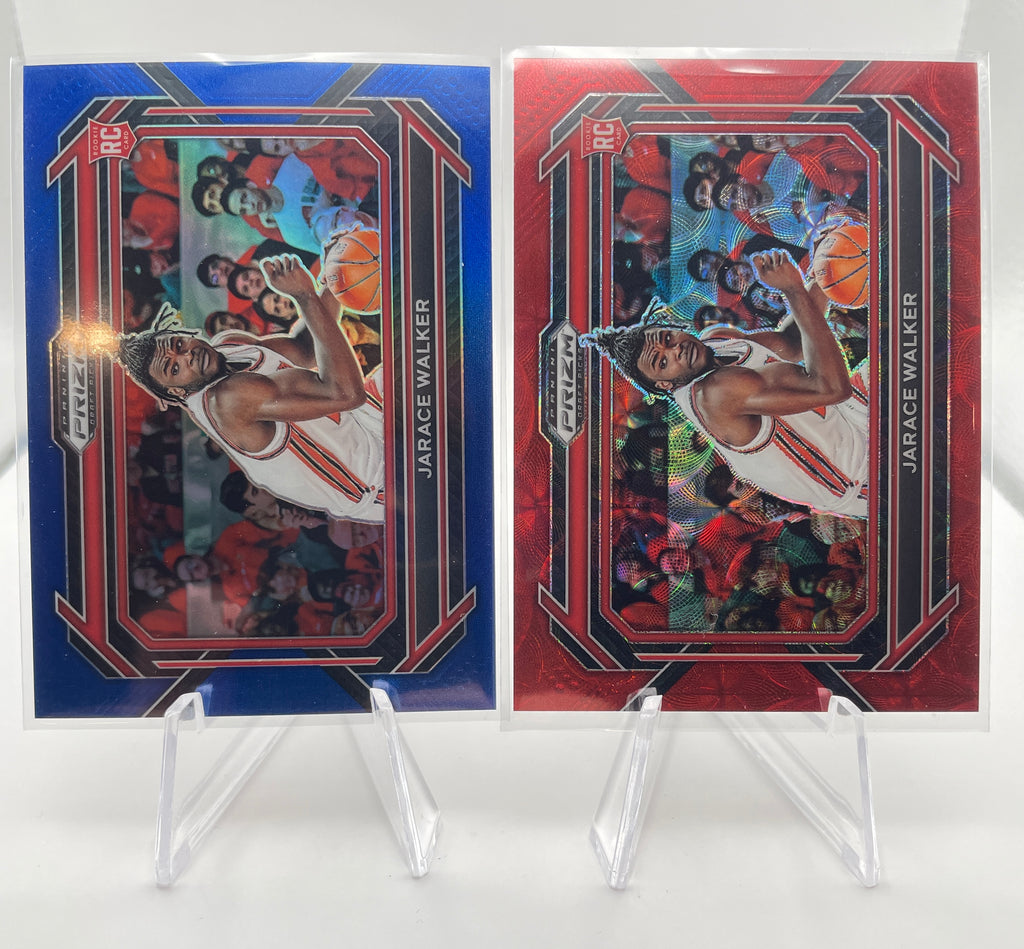 2023-24 Panini Prizm DP Jarace Walker Choice Red Var/88 Blue /199 /149 Set (x5)