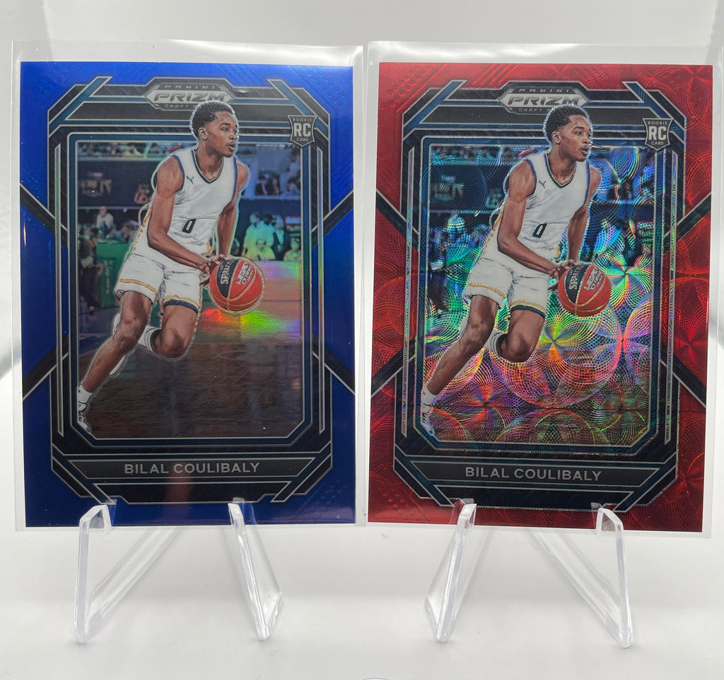 2023-24 Panini Prizm Draft Bilal Coulibaly Choice Red Rookie /88 + Blue /199