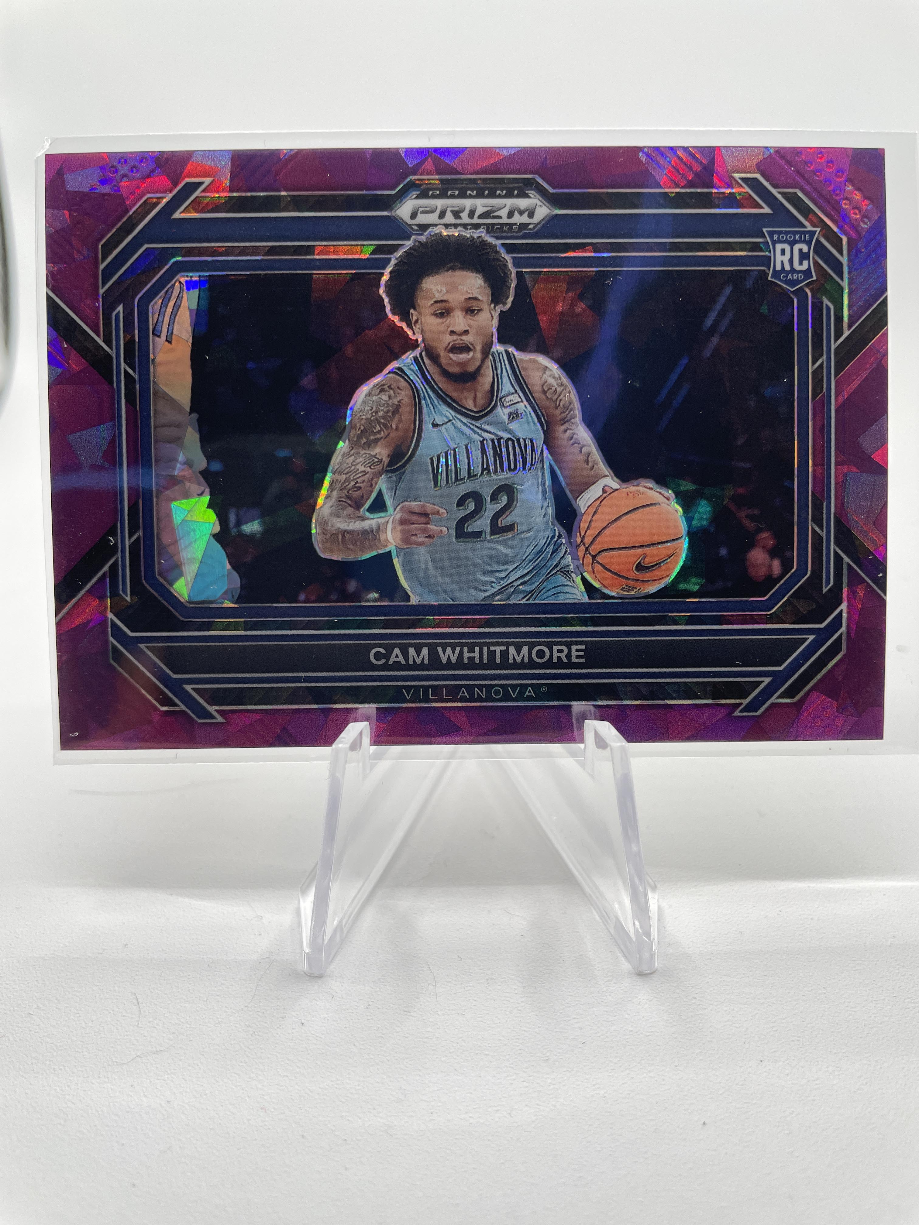 2023-24 Panini Prizm Draft Cam Whitmore Purple Ice Prizm Variation Rookie /149