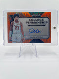 2023-24 Panini Prizm Draft Dillon Mitchell Penmanship Orange Pulsar Auto /49