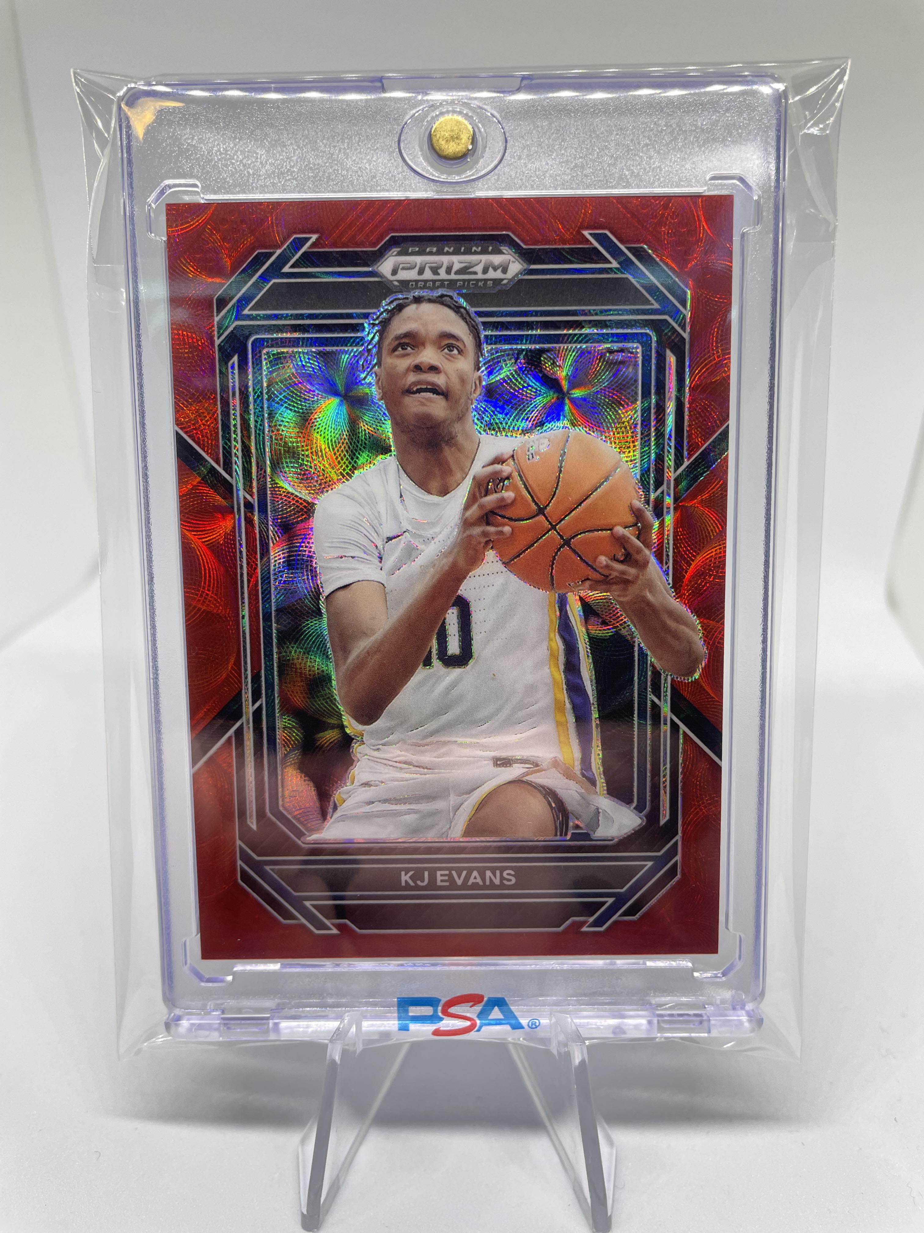 2023-24 Panini Prizm Draft Kwame KJ Evans Choice Red Prizm Rookie /88