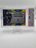 2023-24 Panini Prizm Draft Kwame KJ Evans Penmanship Black Gold Auto 1/5 PSA 10