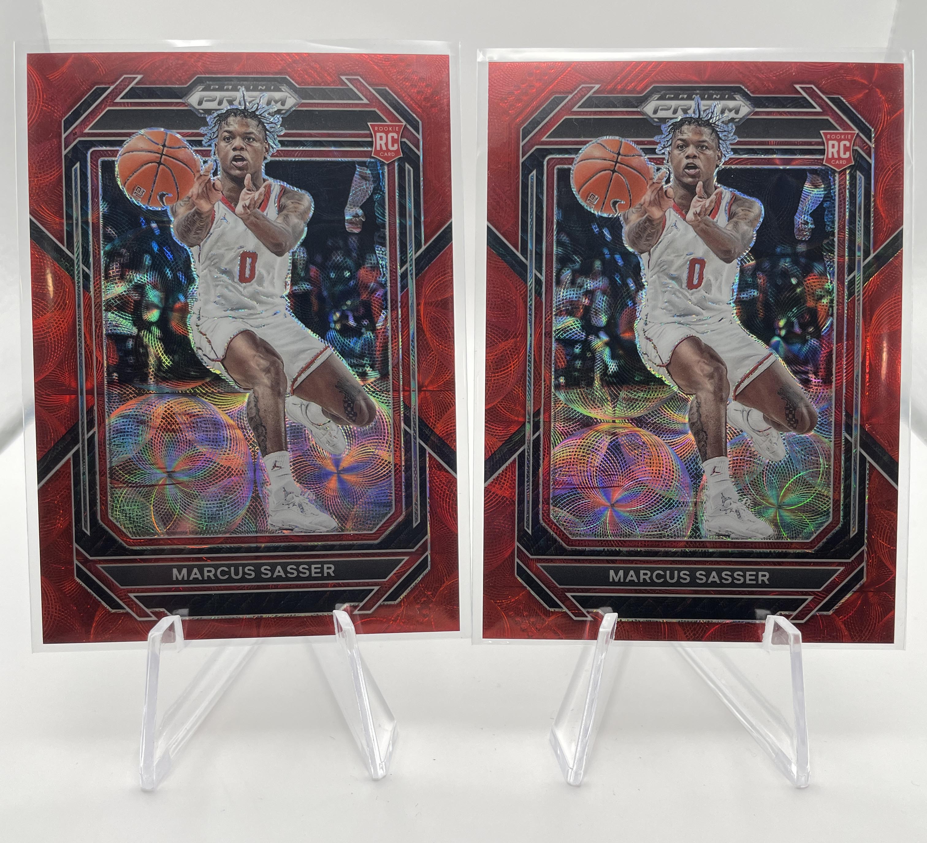 2023-24 Panini Prizm Draft Marcus Sasser Choice Red /88 + Variation /88 Set (x4)