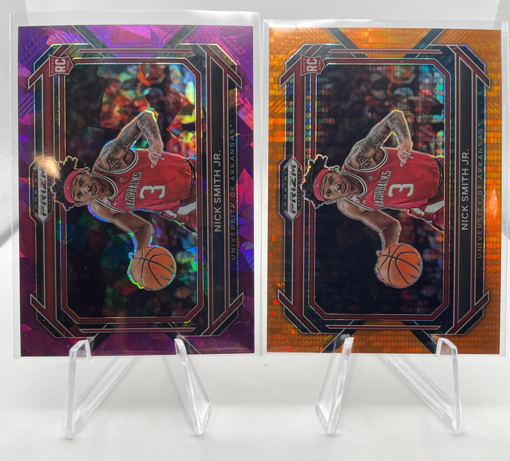 2023-24 Panini Prizm Draft Nick Smith Orange Pulsar Variation /49 + Purple /149
