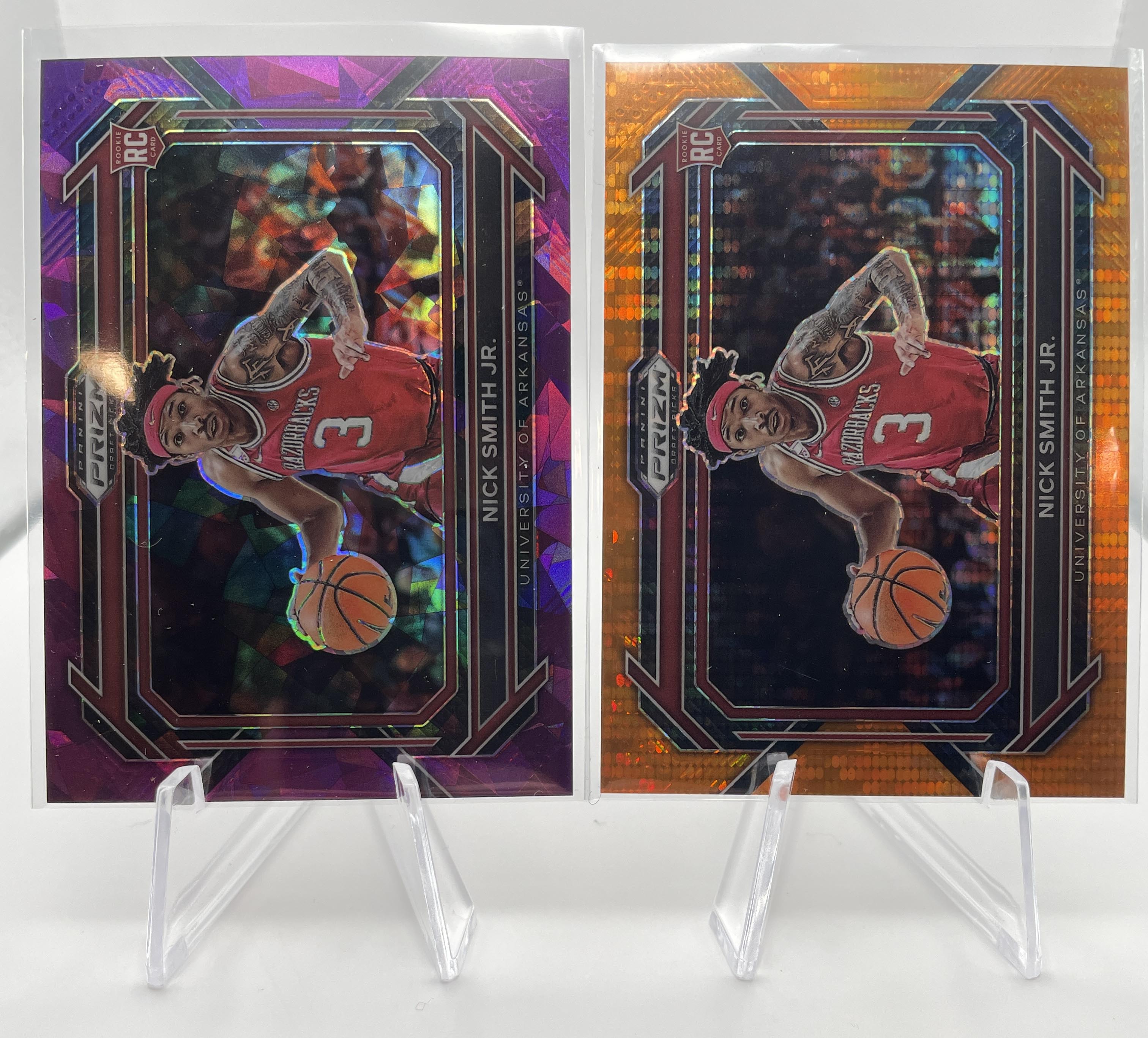 2023-24 Panini Prizm Draft Nick Smith Orange Pulsar Variation /49 + Purple /149