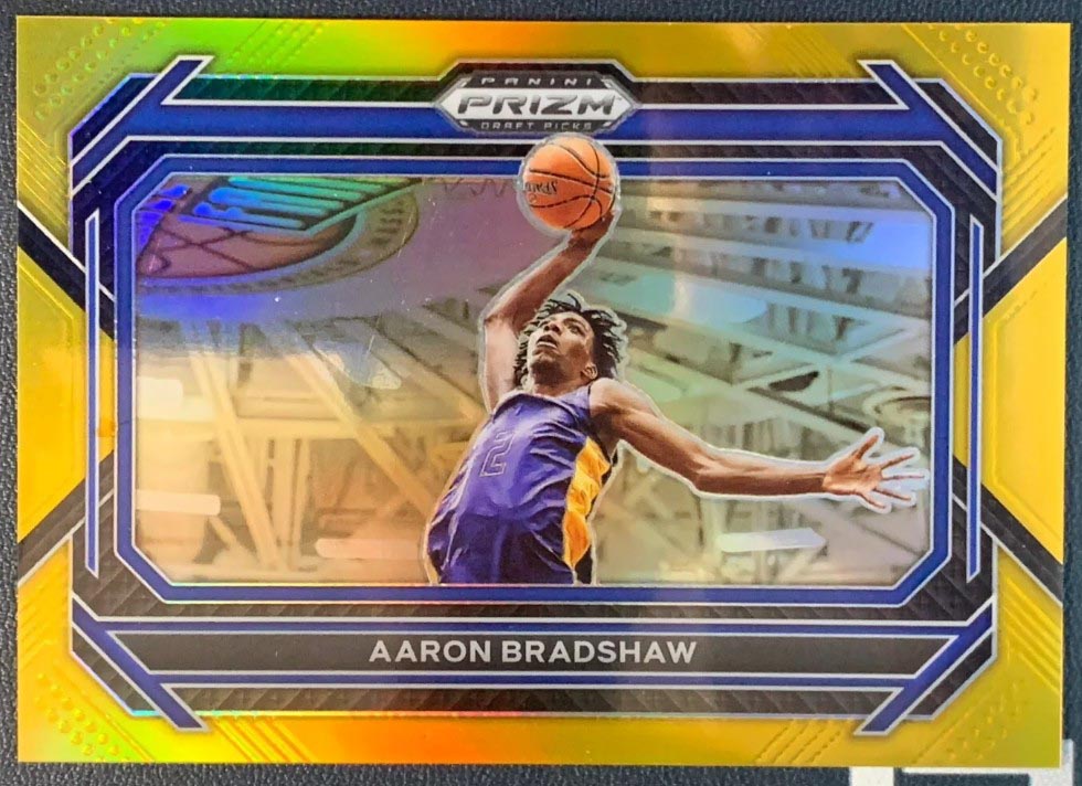 2023-24 Panini Prizm Draft Picks Aaron Bradshaw Gold Prizm Variation /10