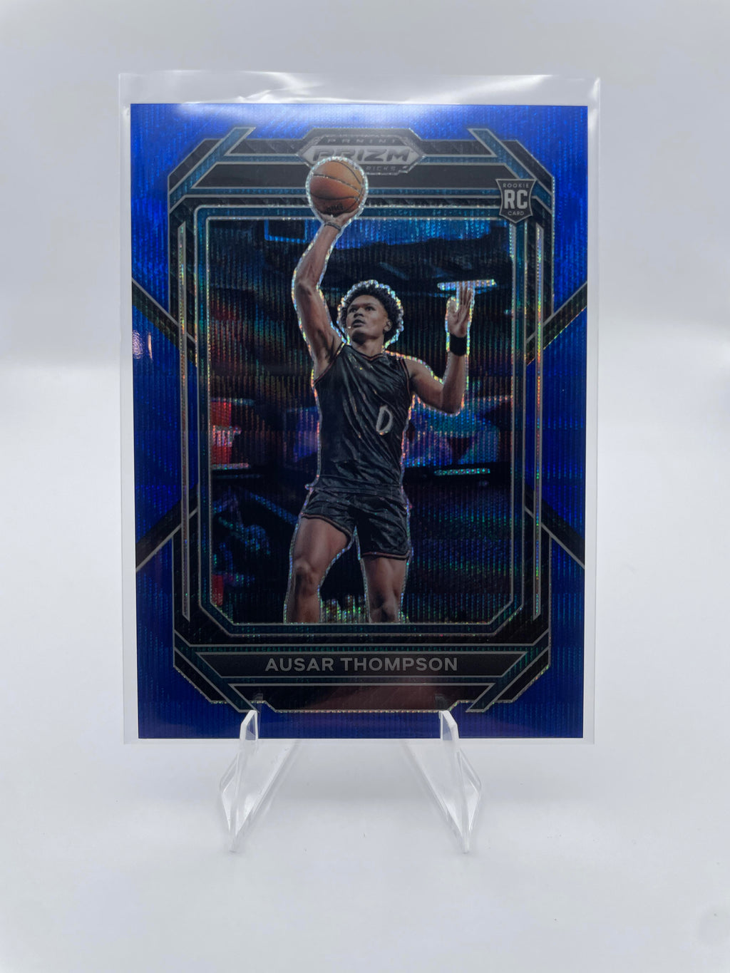 2023-24 Panini Prizm Draft Picks Ausar Thompson Blue Prizm Rookie /199