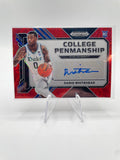 2023-24 Panini Prizm Draft Picks Dariq Whitehead Choice Red Prizm Auto /40