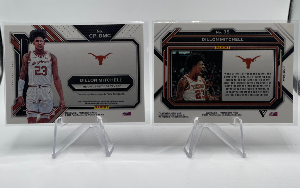 2023-24 Panini Prizm Draft Picks Dillon Mitchell Choice Red Variation /88 + Auto