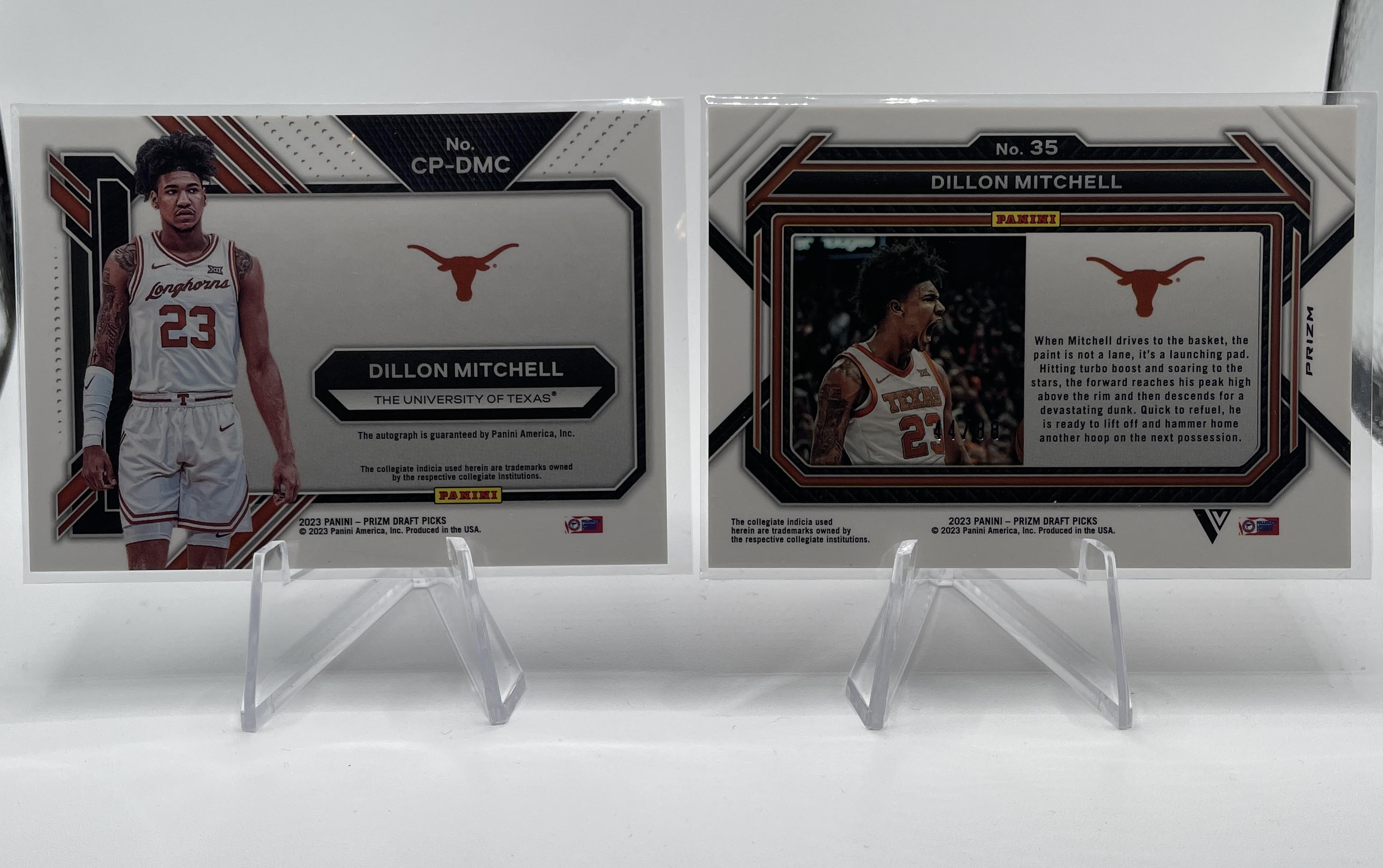 2023-24 Panini Prizm Draft Picks Dillon Mitchell Choice Red Variation /88 + Auto