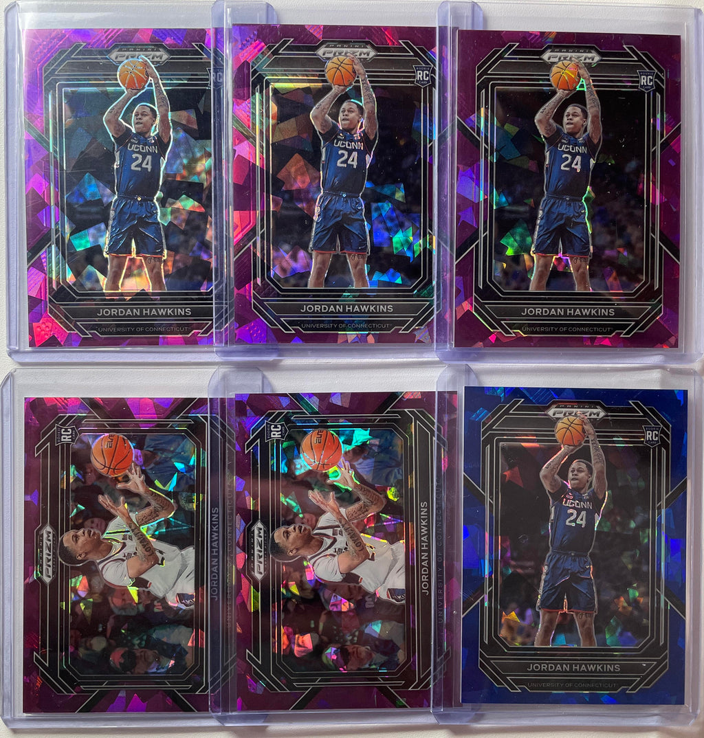 2023-24 Panini Prizm Draft Picks Jordan Hawkins Choice Red /88 Blue /99 Set (x7)