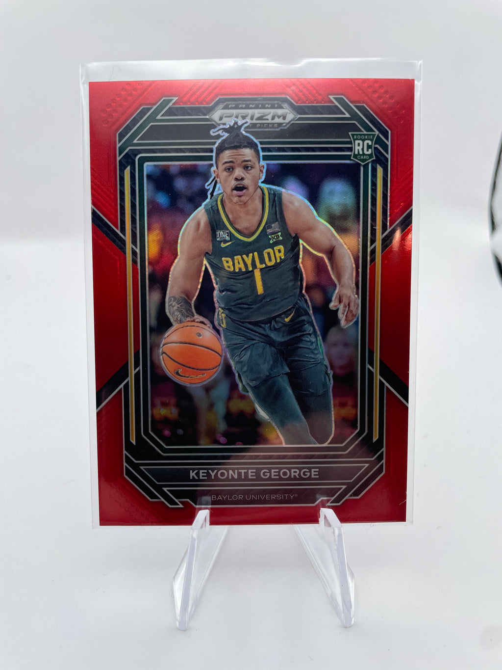 2023-24 Panini Prizm Draft Picks Keyonte George Red Prizm Rookie /299