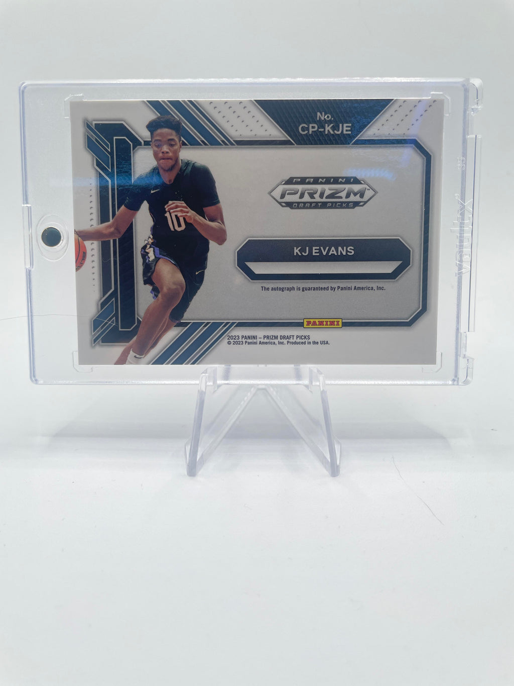2023-24 Panini Prizm Draft Picks Kwame KJ Evans College Penmanship Rookie Auto