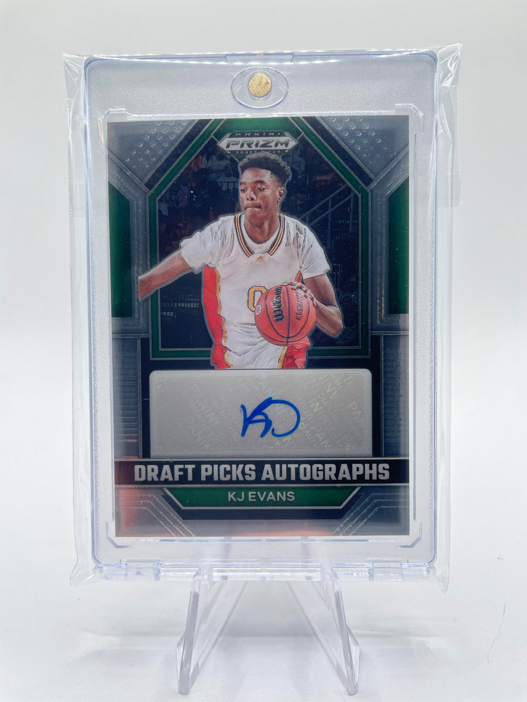 2023-24 Panini Prizm Draft Picks Kwame KJ Evans Rookie Auto #DPA-KJE
