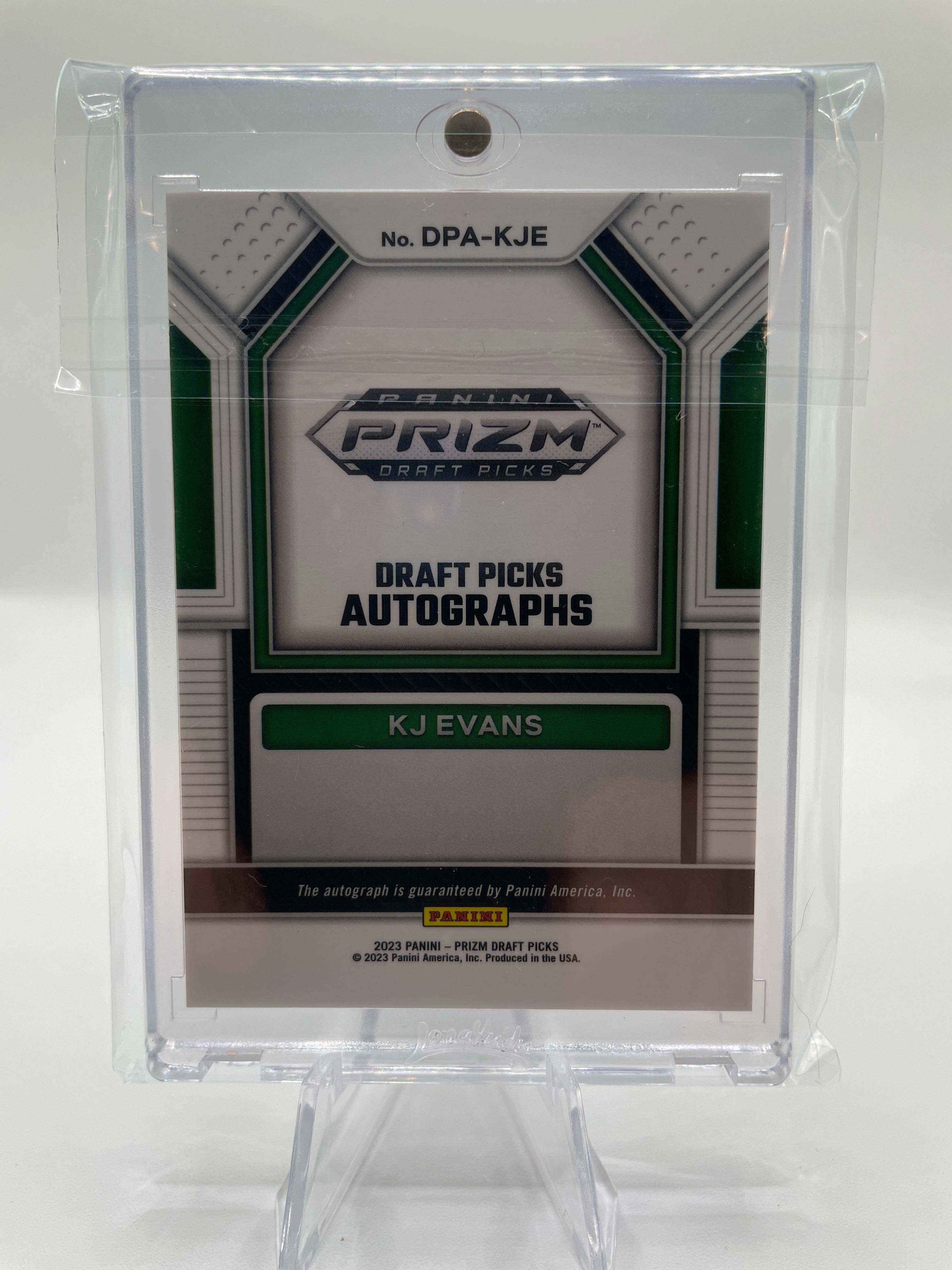 2023-24 Panini Prizm Draft Picks Kwame KJ Evans Rookie Auto #DPA-KJE