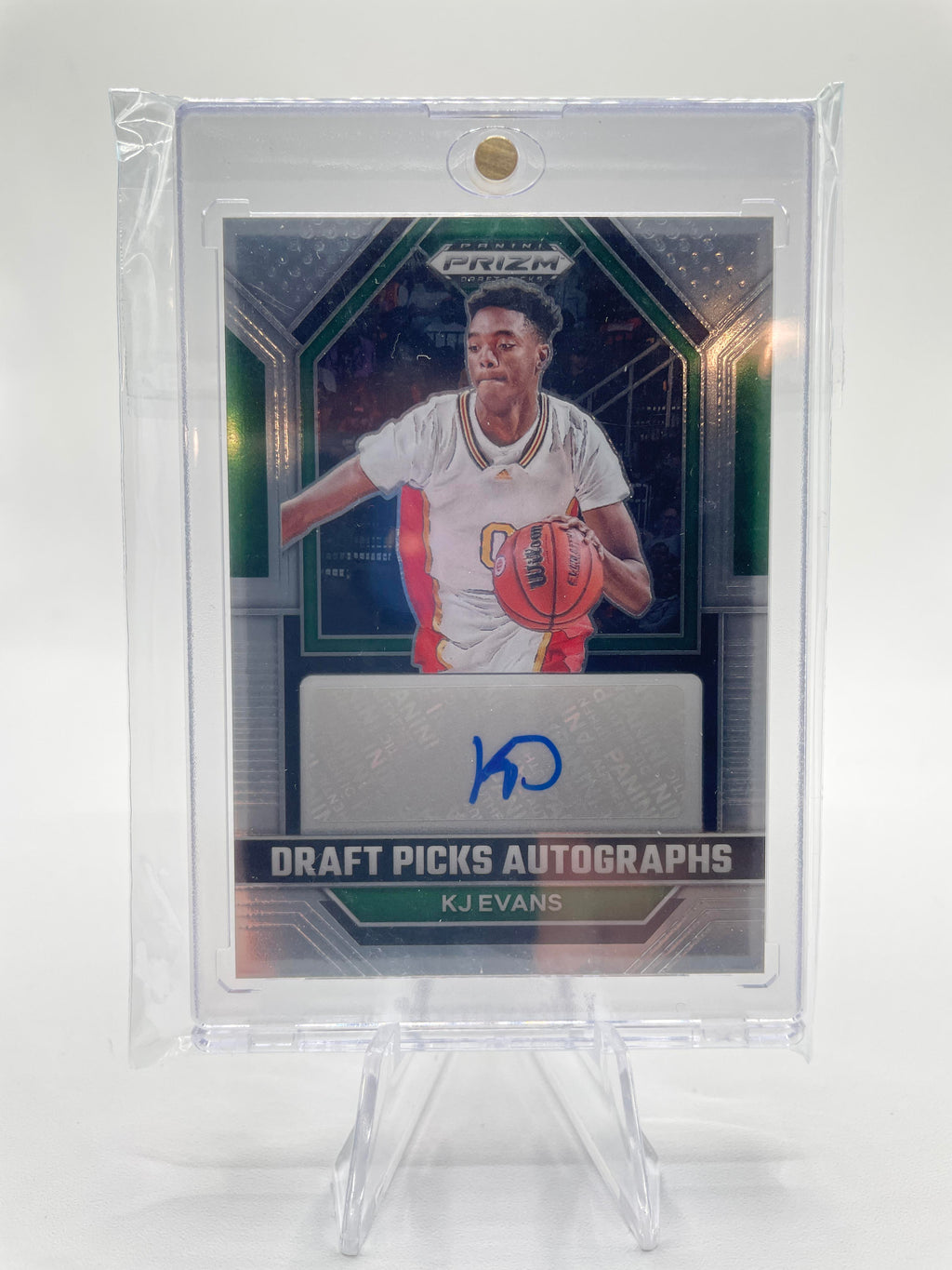 2023-24 Panini Prizm Draft Picks Kwame KJ Evans Rookie Auto #DPA-KJE