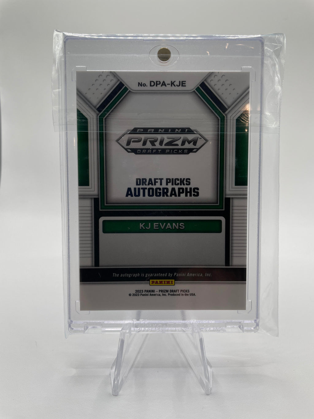 2023-24 Panini Prizm Draft Picks Kwame KJ Evans Rookie Auto #DPA-KJE