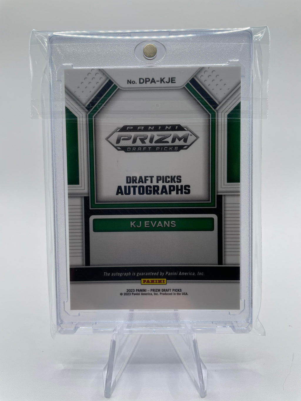 2023-24 Panini Prizm Draft Picks Kwame KJ Evans Rookie Auto #DPA-KJE
